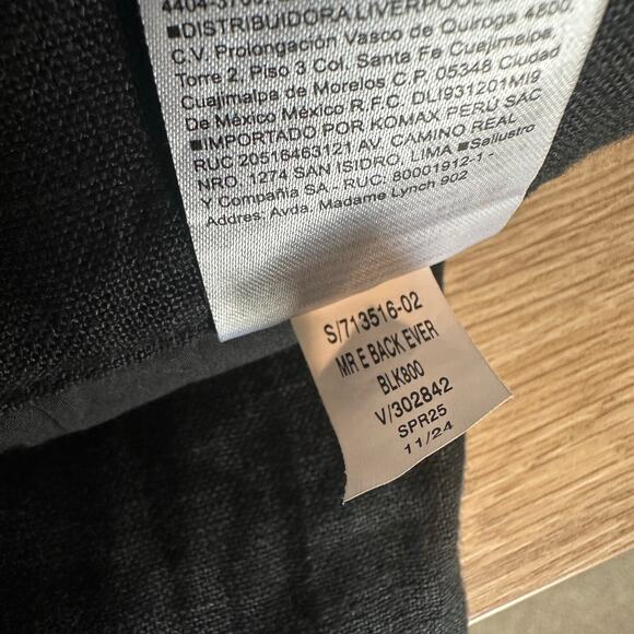 Banana Republic The Everyday Wide Leg Linen Pant Black L Petite 713516 - Picture 10 of 13